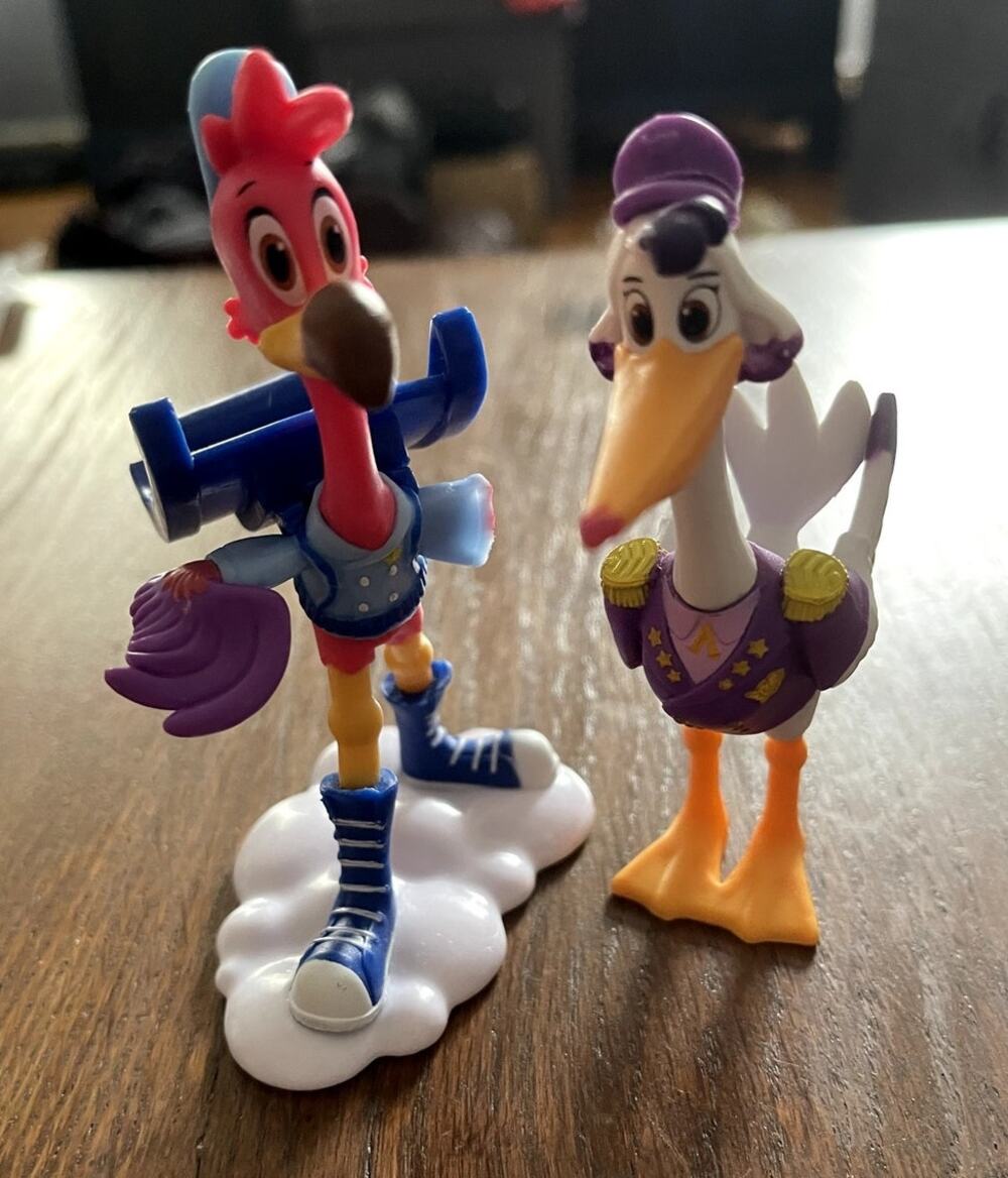 Disney Jr. TOTS 2 Figurines Freddy Flamingo Captain Beakman Toys 3.5"  Birds PVC